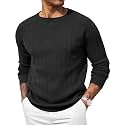 COOFANDY Mens Crewneck Pullover Sweater Business Casual Knit Sweater