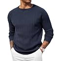COOFANDY Mens Crewneck Pullover Sweater Business Casual Knit Sweater