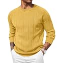 COOFANDY Mens Crewneck Pullover Sweater Business Casual Knit Sweater