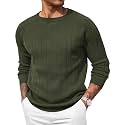 COOFANDY Mens Crewneck Pullover Sweater Business Casual Knit Sweater