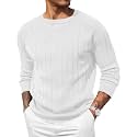 COOFANDY Mens Crewneck Pullover Sweater Business Casual Knit Sweater