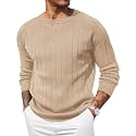 COOFANDY Mens Crewneck Pullover Sweater Business Casual Knit Sweater