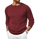 COOFANDY Mens Crewneck Pullover Sweater Business Casual Knit Sweater