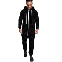 COOFANDY Mens Jumpsuit Onesie Hooded Full Zip One Piece Jogging Tracksuit