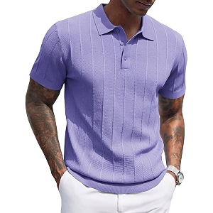 COOFANDY Mens Knit Polo Shirts Short Sleeve
