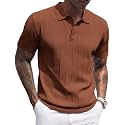 COOFANDY Mens Knit Polo Shirts Short Sleeve