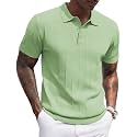 COOFANDY Mens Knit Polo Shirts Short Sleeve