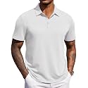 COOFANDY Mens Polo Shirts Short Sleeve Casual Summer Polo Tee Collared Tops