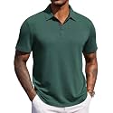 COOFANDY Mens Polo Shirts Short Sleeve Casual Summer Polo Tee Collared Tops