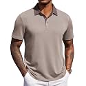 COOFANDY Mens Polo Shirts Short Sleeve Casual Summer Polo Tee Collared Tops