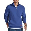 COOFANDY Mens Quarter Zip Pullover Modern Quilted Mock Neck Sweatshirt