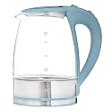 COOK WITH COLOR Electric Tea Kettle, 1.8L Cordless Hot Water Boiler, 1200W Rapid Boil, Auto Shutoff &amp; Boil Dry Protection, BPA-Free, Sleek Countertop Design, Slate Blue