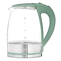 COOK WITH COLOR Electric Tea Kettle, 1.8L Cordless Hot Water Boiler, 1200W Rapid Boil, Auto Shutoff &amp; Boil Dry Protection, BPA-Free, Sleek Countertop Design, Green