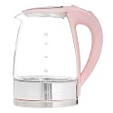 COOK WITH COLOR Electric Tea Kettle, 1.8L Cordless Hot Water Boiler, 1200W Rapid Boil, Auto Shutoff &amp; Boil Dry Protection, BPA-Free, Sleek Countertop Design, Blush