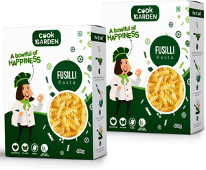 cook garden 100 semolina  high protein healthy diet  maida free  cholesterol free fusilli pasta pack of 2 800 g