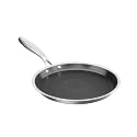 COOKER KING 9.5-inch Non-Stick Griddle, Crepe Pan for Pancakes, Tortillas