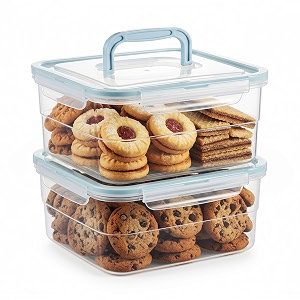 Cookie Containers for Airtight Storage 2 Pack