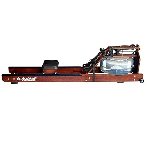 cooktalk imported wooden made water rower rowing machine with bluetooth-enabled for rower exercise