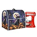 Cool Cat Pumpkin Kitchen Aid Covers for Stand Mixer 4.5-5 qt Halloween Decoration Small Kitchen Appliance Covers Suitable for Most Mixer
