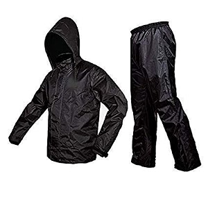men39s amp women39s solid rain coat and pants black xxl