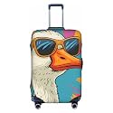 Cool Goose with Sunglasses Elasticity Luggage Protection Cover Travel Scratch Resistant Suitcase Covers X-Large (29-32 inch suitcase)