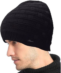 cool indians self design solid beanie