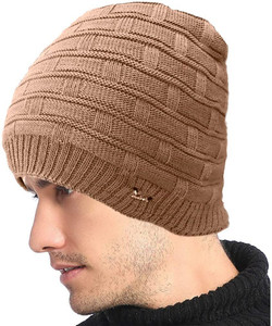 cool indians self design solid beanie