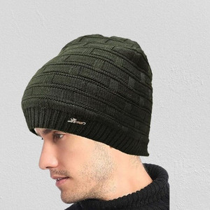 cool indians self design solid beanie