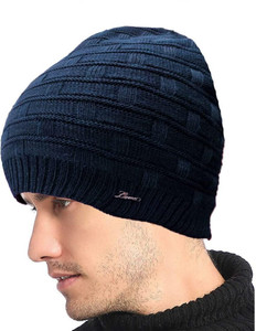 cool indians self design solid beanie