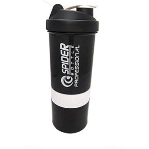 shaker bottle for gymbpa-free and 100 leak-proof protein shaker bottle with 2 extra storage compartment 500ml shaker white