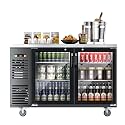 Coolake 60"W 19.4 Cu.Ft. Commercial Back Bar Cooler for Home Bar Restaurant