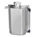 Coolant Reservoir Tank, 2L Aluminum Radiator Overflow Tank Silver