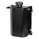 Coolant Reservoir Tank, 2L Aluminum Radiator Overflow Tank Black
