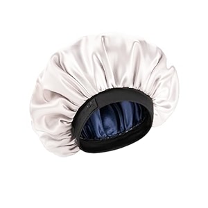coolbeds satin bonnet for hair with 3 scrunchies l silk satin bonnet for curly hair  reversible hair cap  adjustable silk hair bonnet for sleeping  satin hair wrap for women with 3 scrunchies