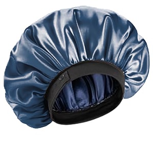 coolbeds satin bonnet for hair with 3 scrunchies l silk satin bonnet for curly hair  reversible hair cap  adjustable silk hair bonnet for sleeping  satin hair wrap for women with 3 scrunchies
