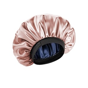 coolbeds satin bonnet for hair with 3 scrunchies l silk satin bonnet for curly hair  reversible hair cap  adjustable silk hair bonnet for sleeping  satin hair wrap for women with 3 scrunchies