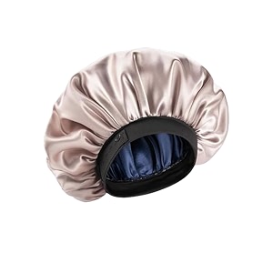 coolbeds satin bonnet for hair with 3 scrunchies l silk satin bonnet for curly hair  reversible hair cap  adjustable silk hair bonnet for sleeping  satin hair wrap for women with 3 scrunchies