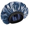 COOLBEDS Satin Bonnet for Hair with 3 Scrunchies l Silk Satin Bonnet for Curly Hair | Reversible Hair Cap | Adjustable Silk Hair Bonnet for Sleeping | Satin Hair Wrap for Women with 3 Scrunchies