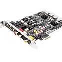 Cooledit AXF-16PRO+ Hi-Res PCIe Sound Card, ESS SABRE-9038 DAC, DTS/Dolby Support, TRS/RCA/Digital Outputs, Black