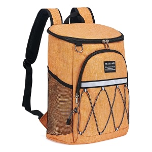 cooler backpack 26 cans insulated leak proof for women men beach camping picnic fishing hiking lunch backpack waterproof cooler orange