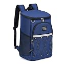 Cooler Backpack 26 Cans Insulated Leak Proof for Women Men Beach Camping Picnic Fishing Hiking Lunch Backpack Waterproof Cooler, Blue