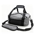 Cooler Bag - Insulated Leak Proof Thermal Bag with Folding and X-Shape Zipper Design- Beach Travel Camping Lunch Cooler Bag Frozen Food Shopping Bags (Grey)
