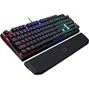 Cooler Master MK750 RGB Mechanical Keyboard - Blue MX Cherry Switch | RGB Lightbars | Type C Detachable Cable | Dedicated Media Keys | Software Controlled | Wrist Rest Included