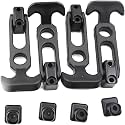 Flexible Rubber T-Handle Draw Latches,Cooler Latches,Duty Hasp Latch Replacement for Cooler, Tool Box, Golf Cart, Boat Compartment and Hood(110mm Length)