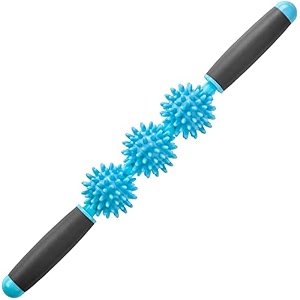 coolife fascia blasting muscle roller - cellulite massager - fascia roller for cellulite and sore muscles - neck leg back body roller deep tissue massage stick tools - 3 balls size version
