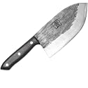COOLINA Galba Butcher Knife, Full Tang Wide Blade for Meat &amp; Bones