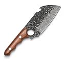 COOLINA Shark Compact Cleaver, Handmade Stainless Steel, 5.8 Inch