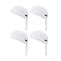 Cooling Do Rags Sweat Wicking Skull Caps Doo Rags Large Motorcycle Dew Rag Head Wrap Bandana Hats Liners for Men and Women