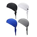 Cooling Do Rags Sweat Wicking Skull Caps Doo Rags Large Motorcycle Dew Rag Head Wrap Bandana Hats Liners for Men and Women