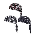 Cooling Do Rags Sweat Wicking Skull Caps Doo Rags Large Motorcycle Dew Rag Head Wrap Bandana Hats Liners for Men and Women